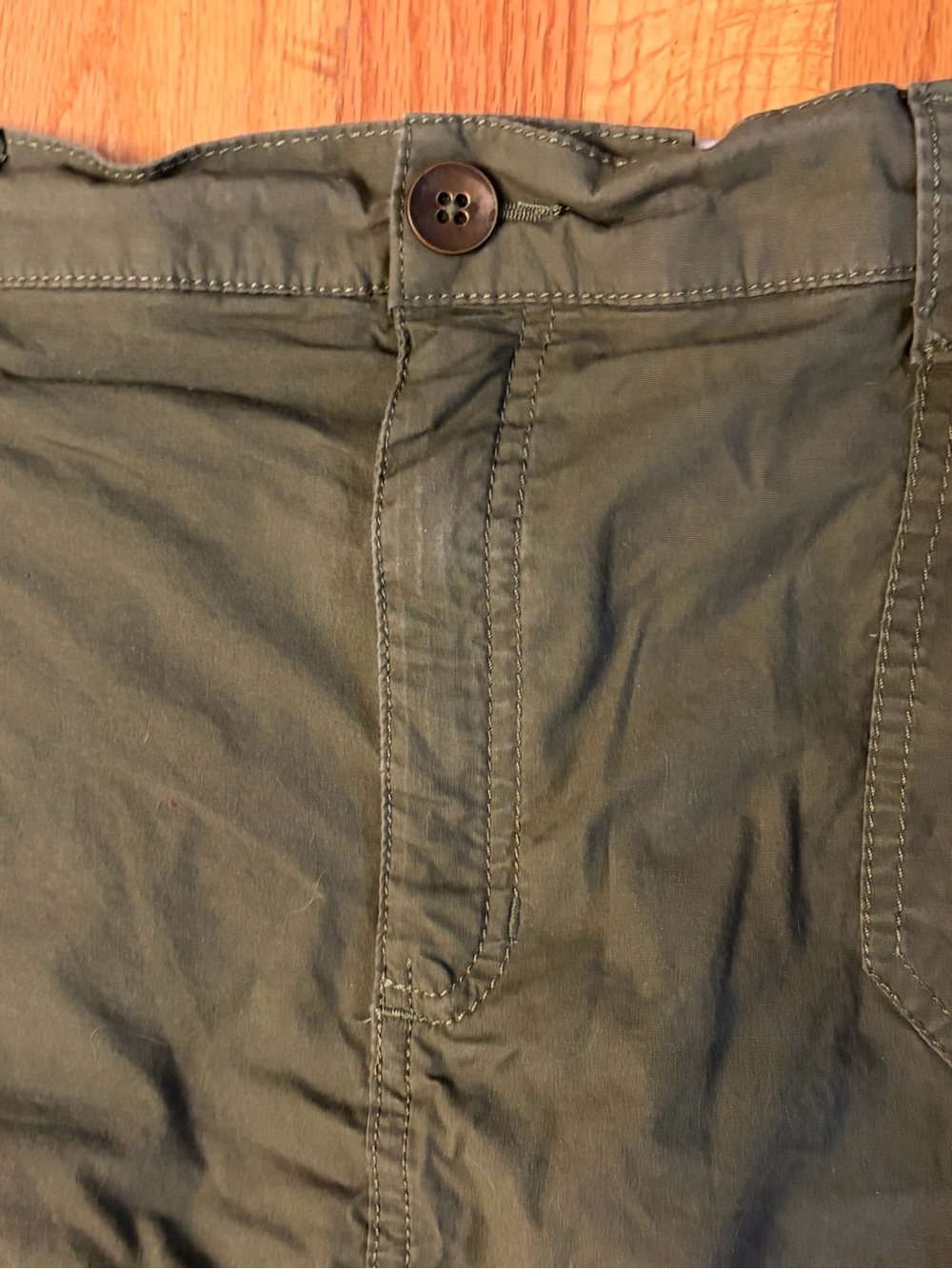 Croft & Barrow Olive Green Casual Mini Skort -16 - Picture 2 of 5